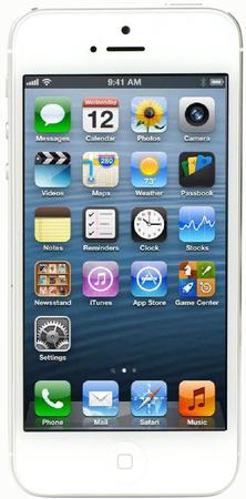 Смартфон Apple iPhone 5 64Gb White & Silver - Унеча