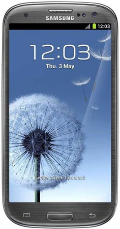 Смартфон Samsung Galaxy S3 GT-I9300 16Gb Titanium grey - Унеча